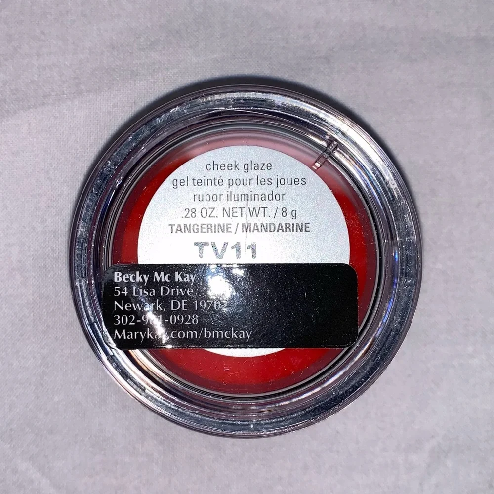 Mary Kay Tangerine Cheek Glaze Blush Dewy Color -  discontinued retired